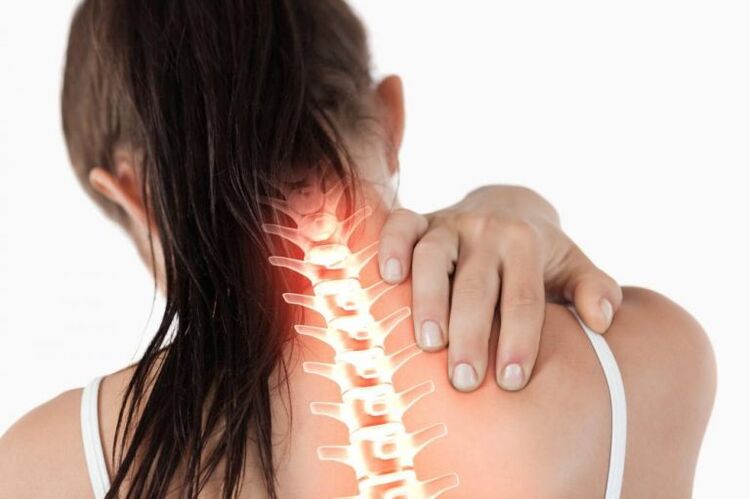 Neck pain is a symptom of osteochondrosis of the cervical spine. 